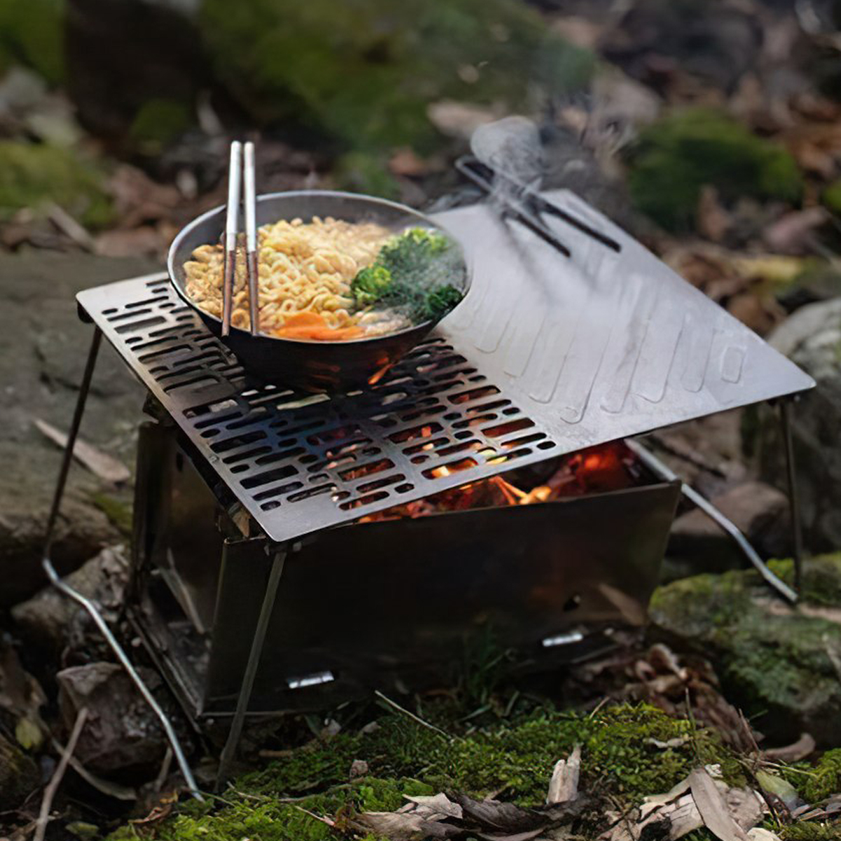 Khay Nướng Cắm Trại Titanium Đa Năng Xếp Gọn Naturehike NH20SK015