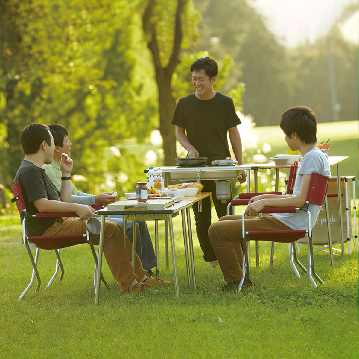 Snowpeak Khung Bàn Cắm Trại Du Lịch Kết Hợp Với Các Sản Phẩm Của Thương Hiệu Igt Iron Grill Table Frame 3 Unit