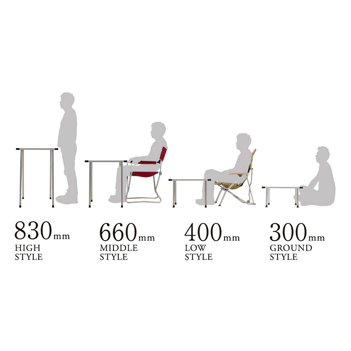 Snowpeak Khung Bàn Cắm Trại Du Lịch Kết Hợp Với Các Sản Phẩm Của Thương Hiệu Igt Iron Grill Table Frame 3 Unit