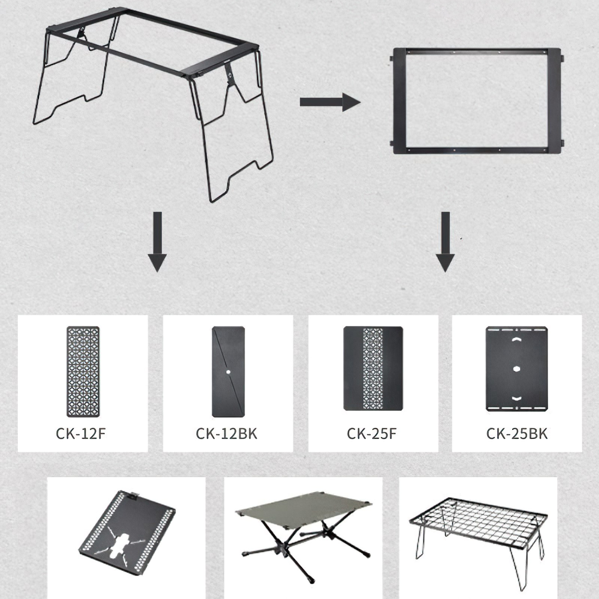 Campingmoon Ck-3650-T38 Khung Bàn Igt