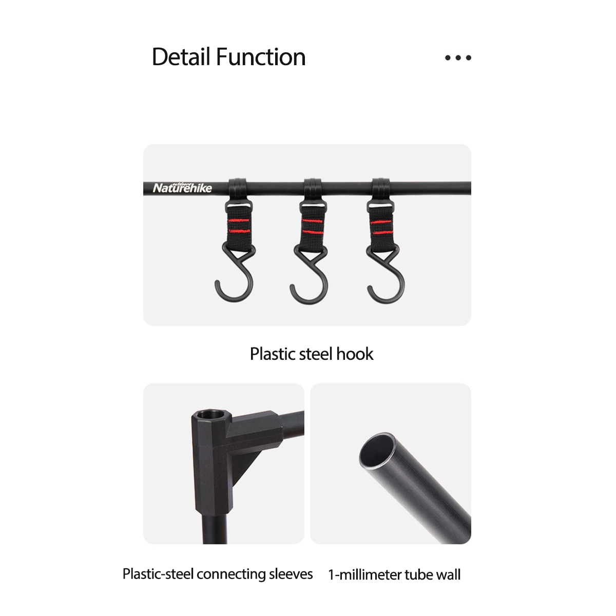 Naturehike NH20PJ137 Khung Treo Đồ Dã Ngoại Gắn Bàn