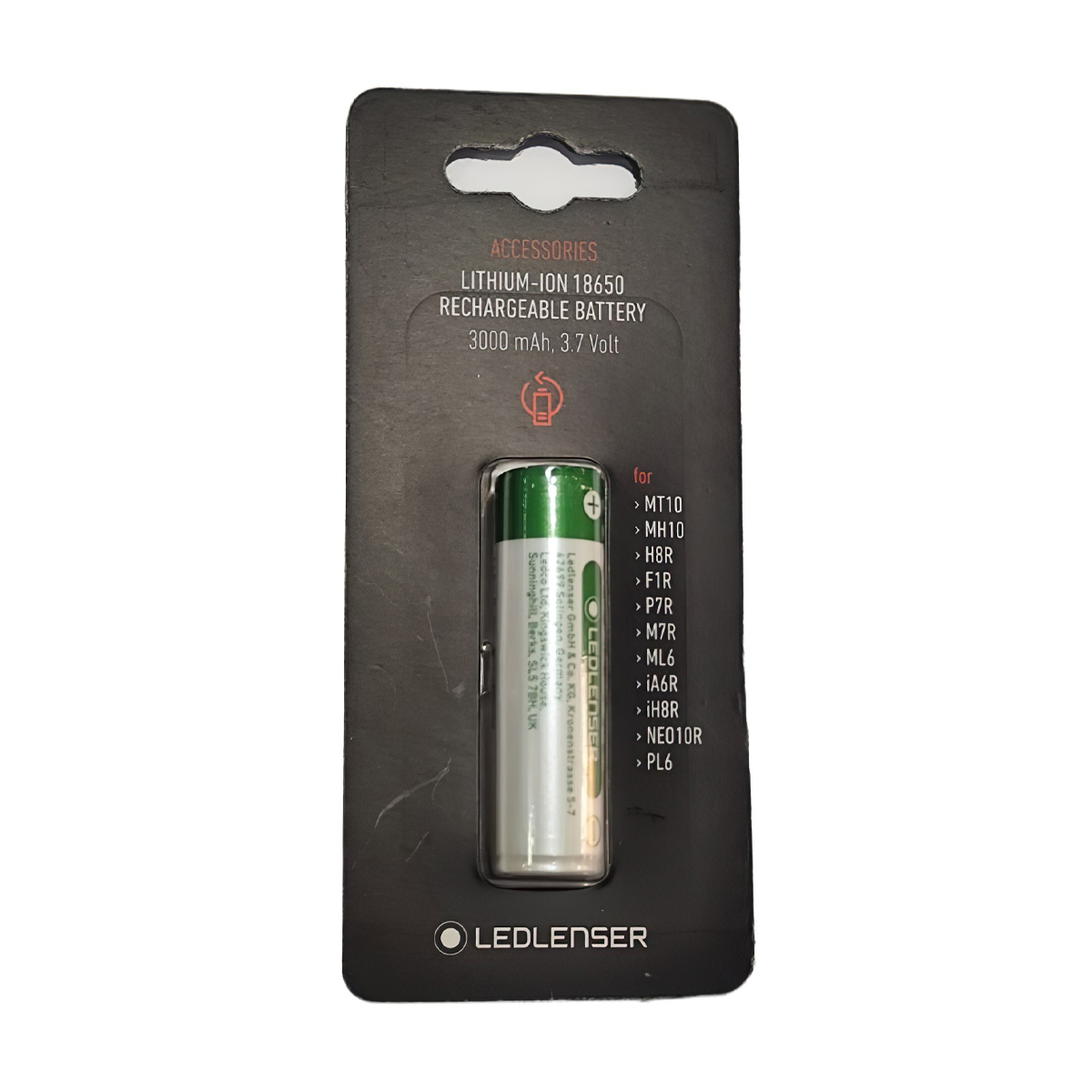 Ledlenser 18650 Pin  3.7V 3000Mah