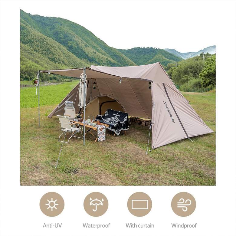 Naturehike NH20TM008 Lều Trung Tâm Cắm Trại 10 người Glamping Outdoor Camping Tent