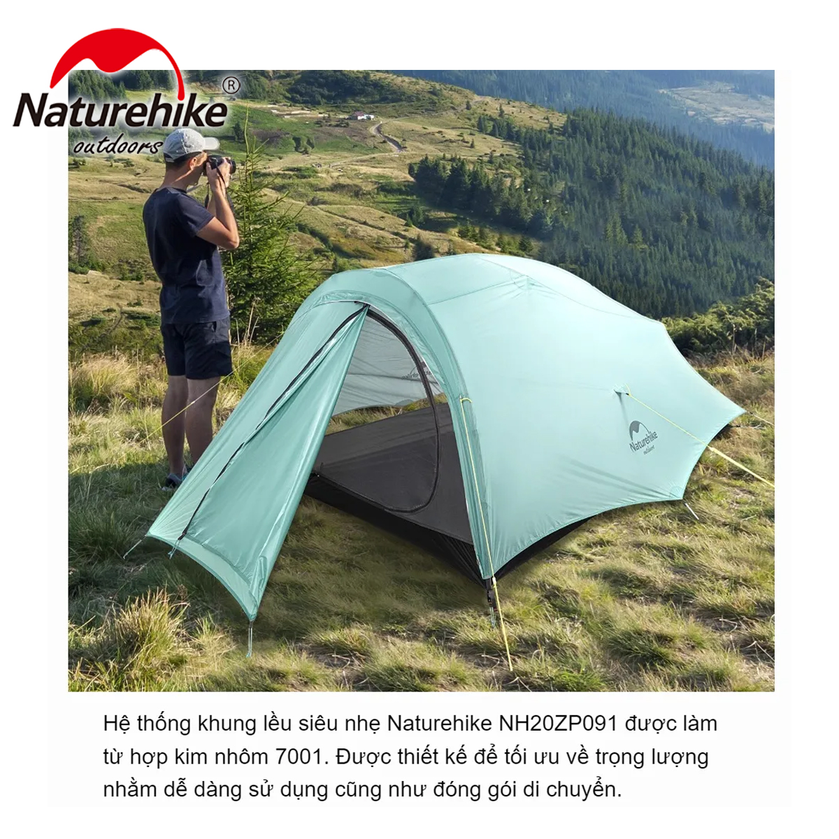 NatureHike NH20ZP091 Lều Cắm Trại 2 Người Siêu Nhẹ