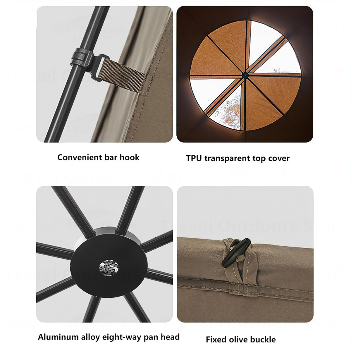 Naturehike CNH22ZP032 Lều 4-5 người MG Outdoor Dome Tent