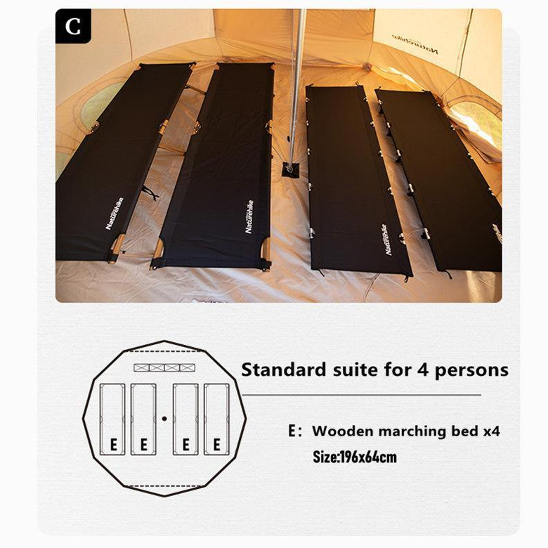 Naturehike NH20ZP005 Lều Cắm Trại 8 người Glamping Brighten