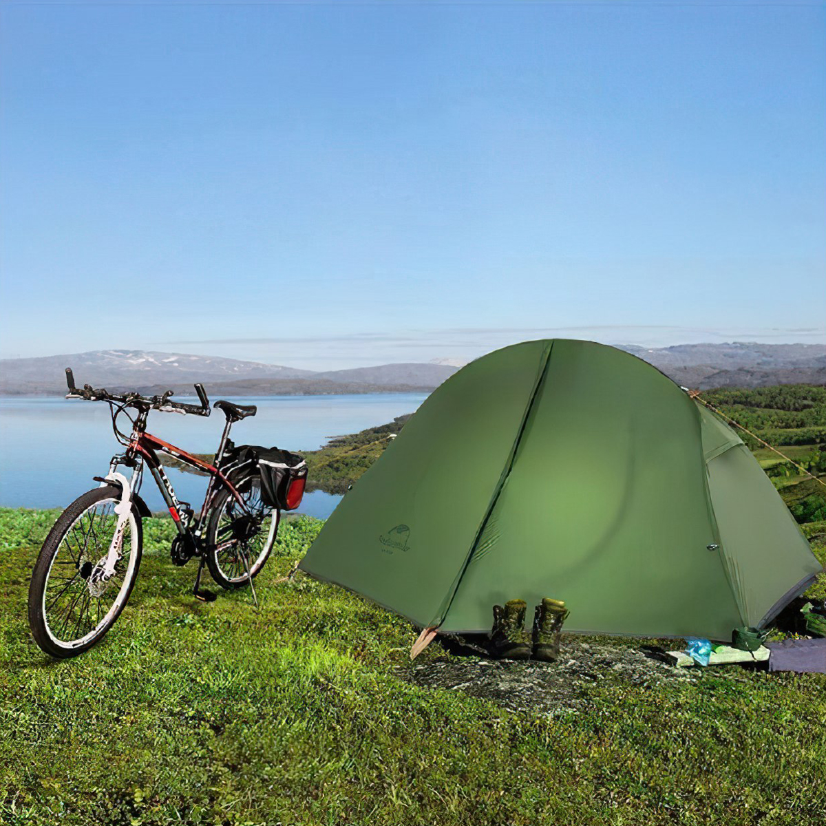 Naturehike NH18A095-D Lều Cắm Trại 1 Người Chính Hãng, Chống Nước, Chống Tia Uv