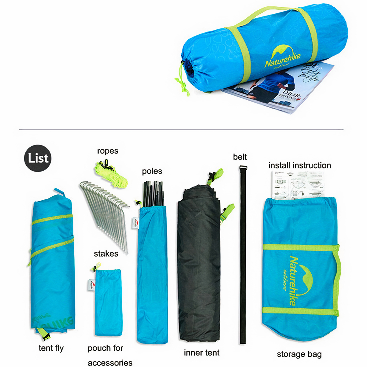 Naturehike NH18Z022-P Lều Cắm Trại 2 Người