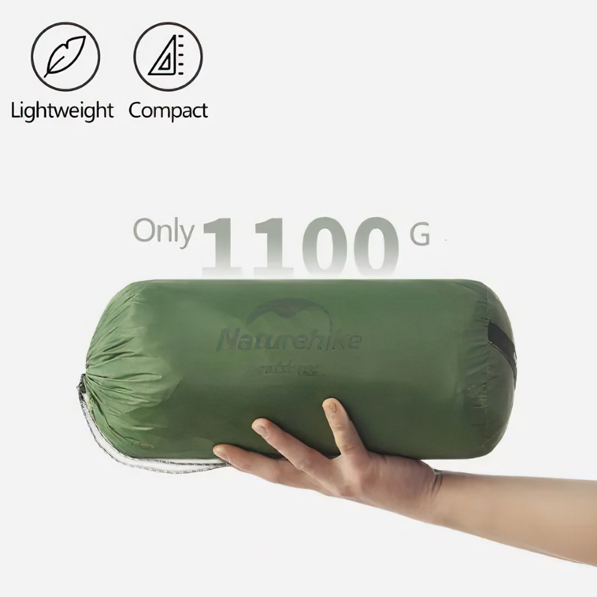 Naturehike NH17T030-L Lều Cắm Trại Chóp Bushcraft 1 Người 2 Lớp