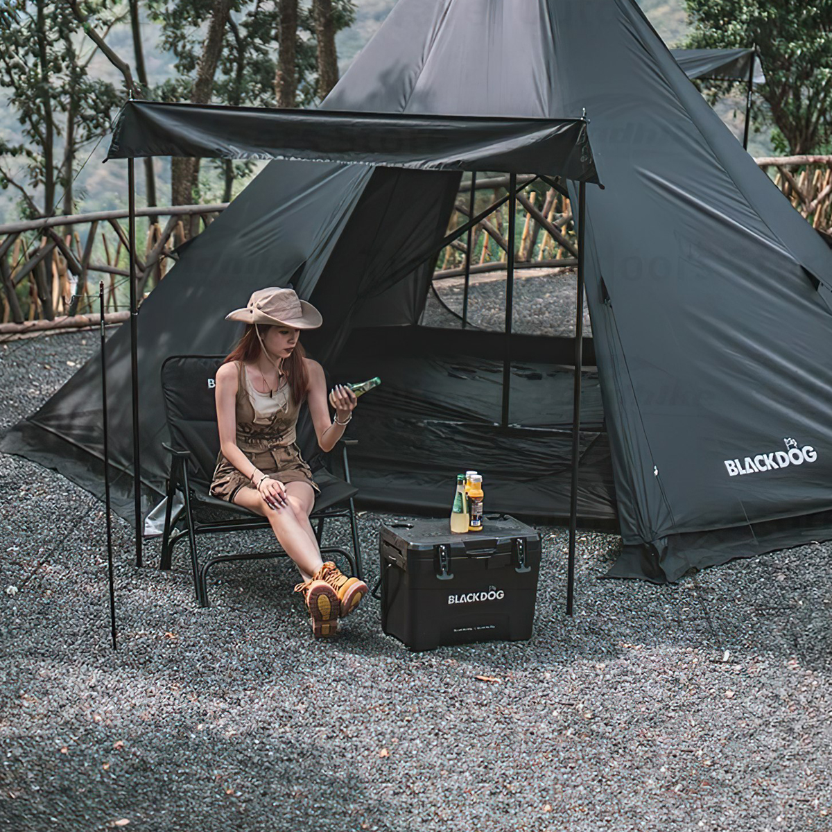 Blackdog BD-ZP008 Lều Cắm Trại Du Lịch Large Pyramid Tent