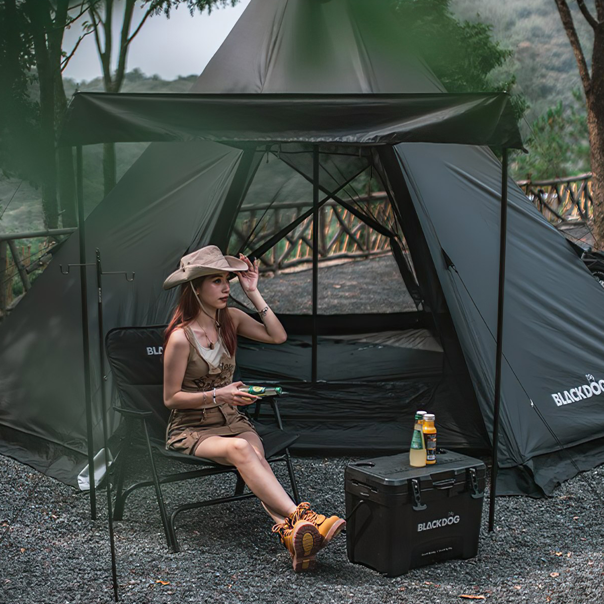 Blackdog BD-ZP008 Lều Cắm Trại Du Lịch Large Pyramid Tent