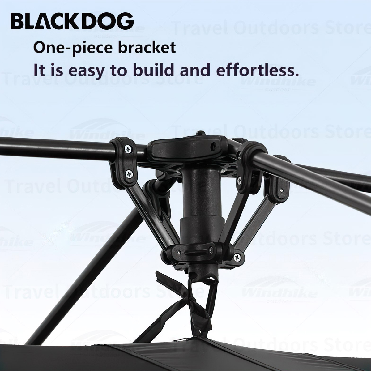 Lều Cắm Trại Du Lịch Blackdog One Bedrooms & One Living Room Automatic Roof Tent