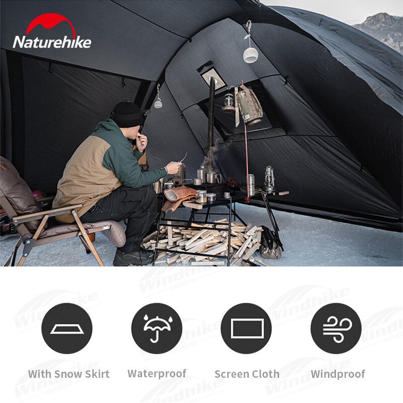 Naturehike NH20ZP015 Lều cắm trại đường hầm 4-6 người