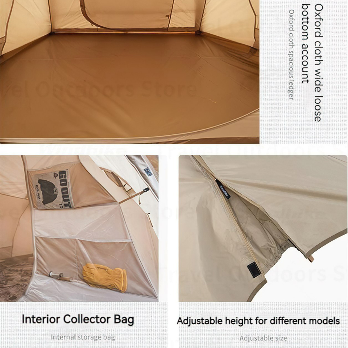 NatureHike CNH22ZP013 Lều Cắm Trại Đường Hầm Yunzhou Car Tail Tunnel Tent cho 3-4 người