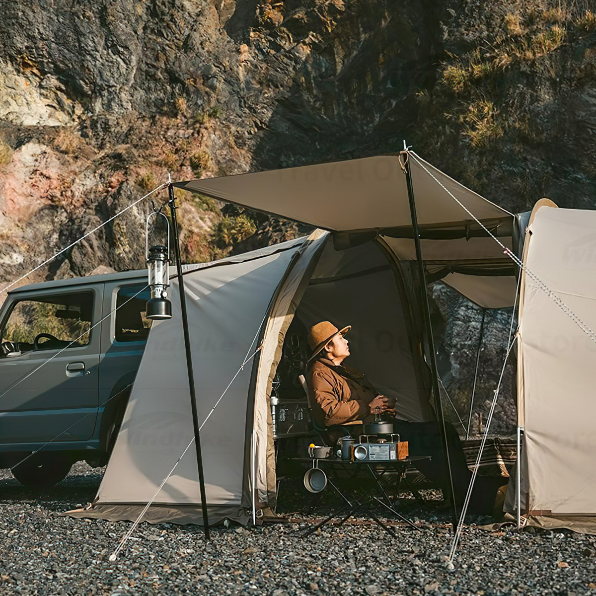 NatureHike CNH22ZP013 Lều Cắm Trại Đường Hầm Yunzhou Car Tail Tunnel Tent cho 3-4 người