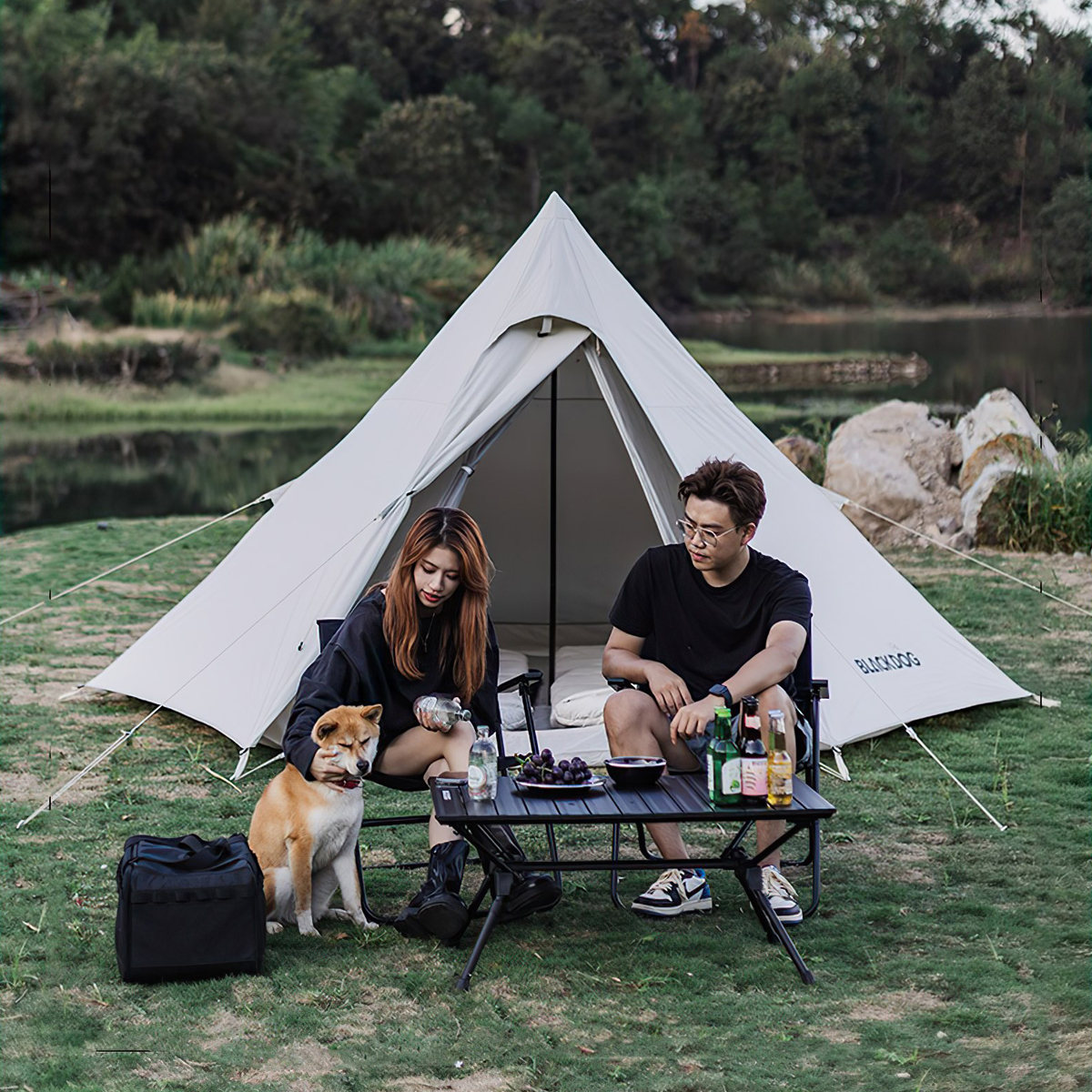 Blackdog BD-ZP003 Lều Cắm Trại Glamping 3-4 Người Lục Giác Kim Tự Tháp Pyramid Tent