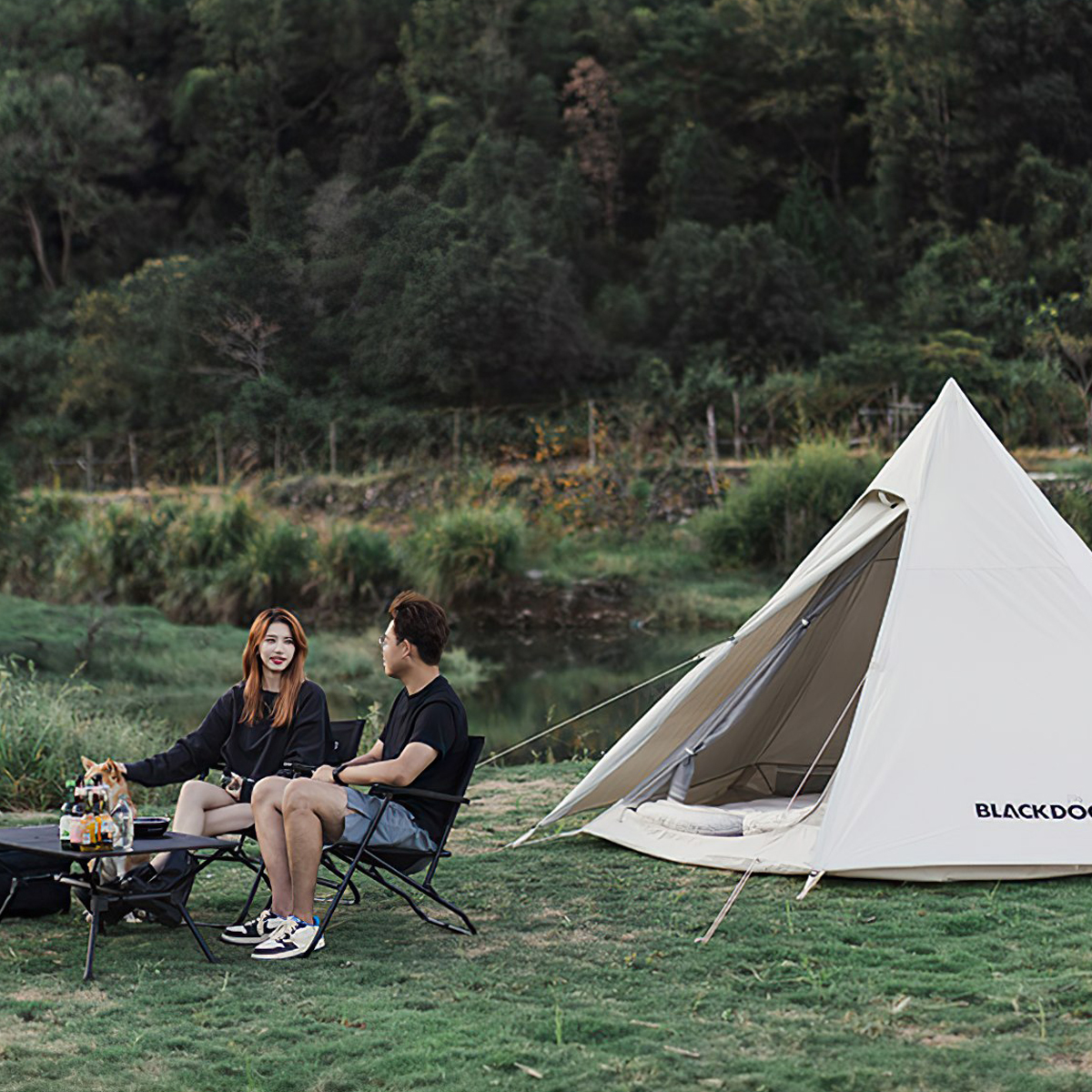 Blackdog BD-ZP003 Lều Cắm Trại Glamping 3-4 Người Lục Giác Kim Tự Tháp Pyramid Tent