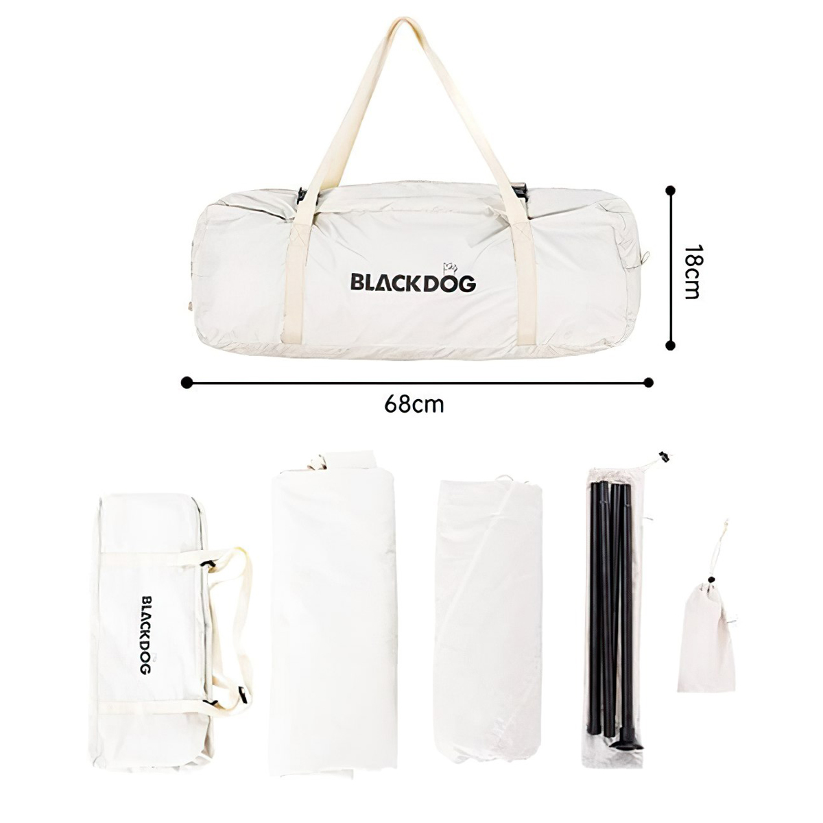 Blackdog BD-ZP003 Lều Cắm Trại Glamping 3-4 Người Lục Giác Kim Tự Tháp Pyramid Tent