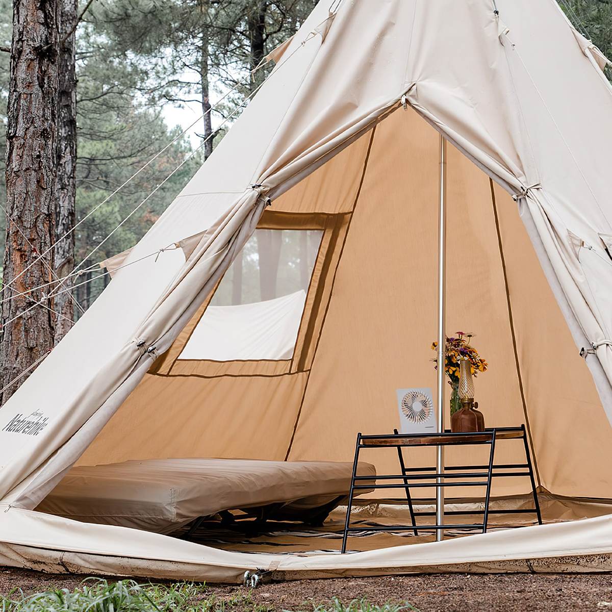 Naturehike NH20ZP002 Lều cắm trại kim tự tháp cotton Profound 9.6 cotton pyramid tent