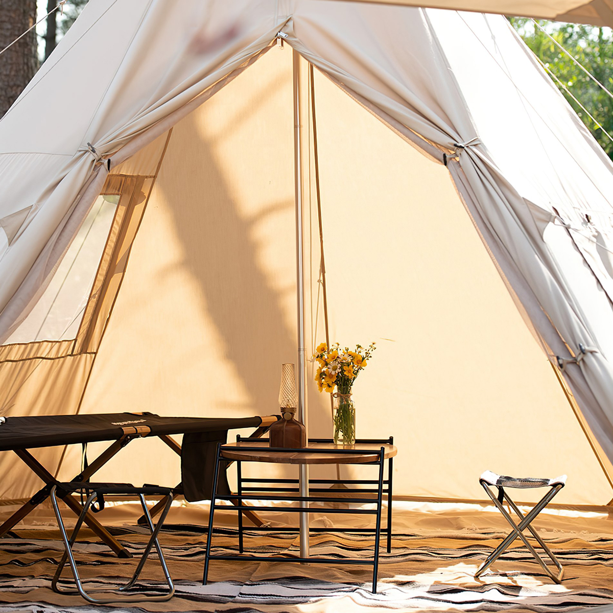 Naturehike NH20ZP002 Lều cắm trại kim tự tháp cotton Profound 9.6 cotton pyramid tent