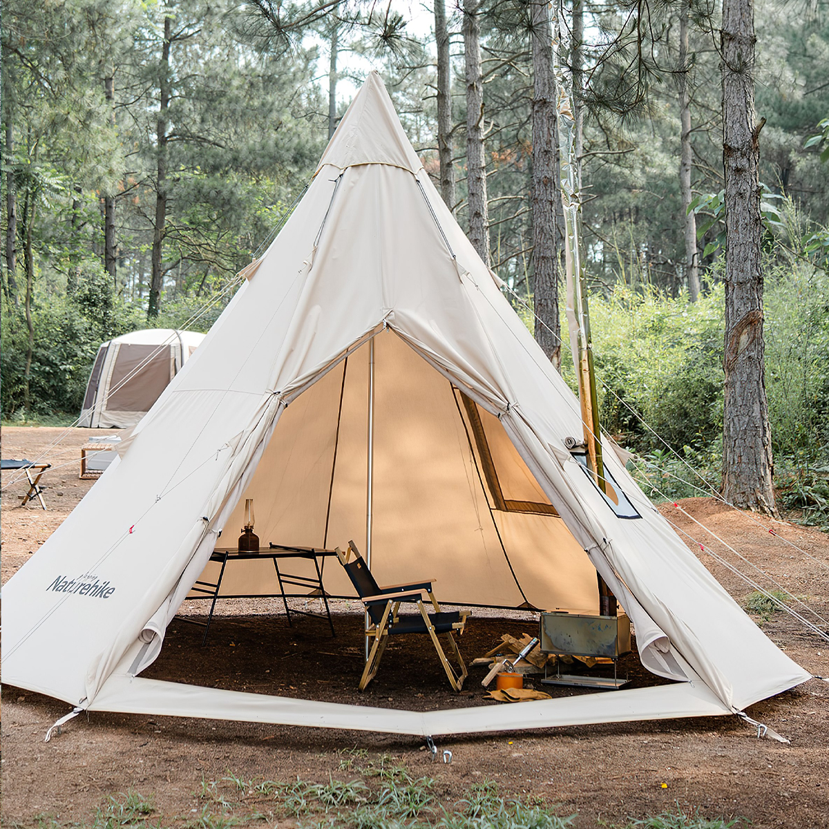 Naturehike NH20ZP002 Lều cắm trại kim tự tháp cotton Profound 9.6 cotton pyramid tent