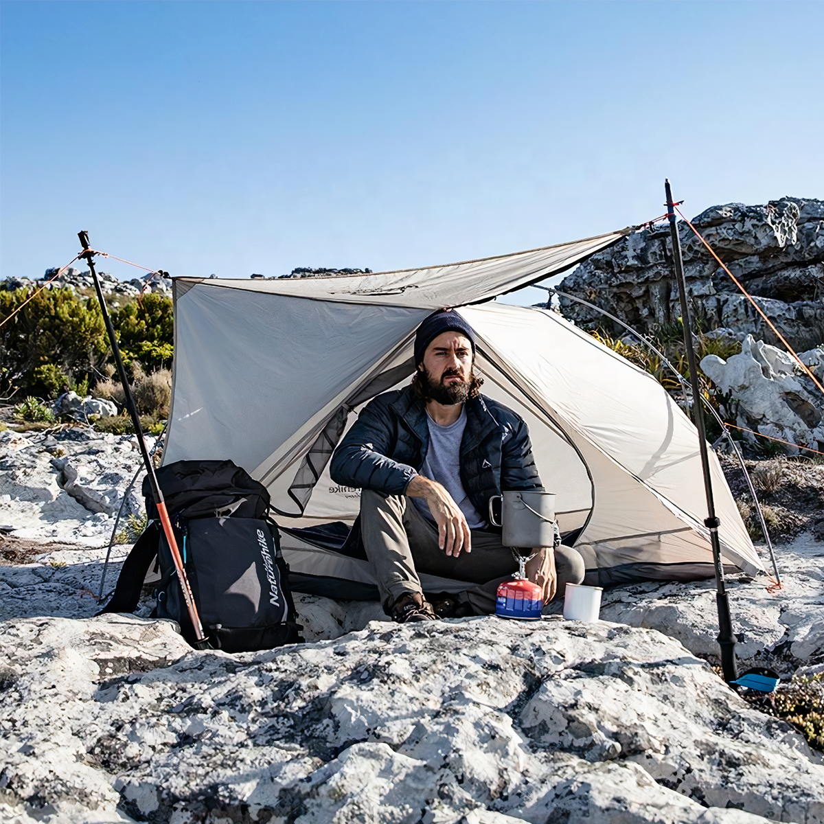 NatureHike NH18W001-K Lều VIK 1 Người Siêu Nhẹ Chính Hãng, Chống Nước, Chống Tia UV