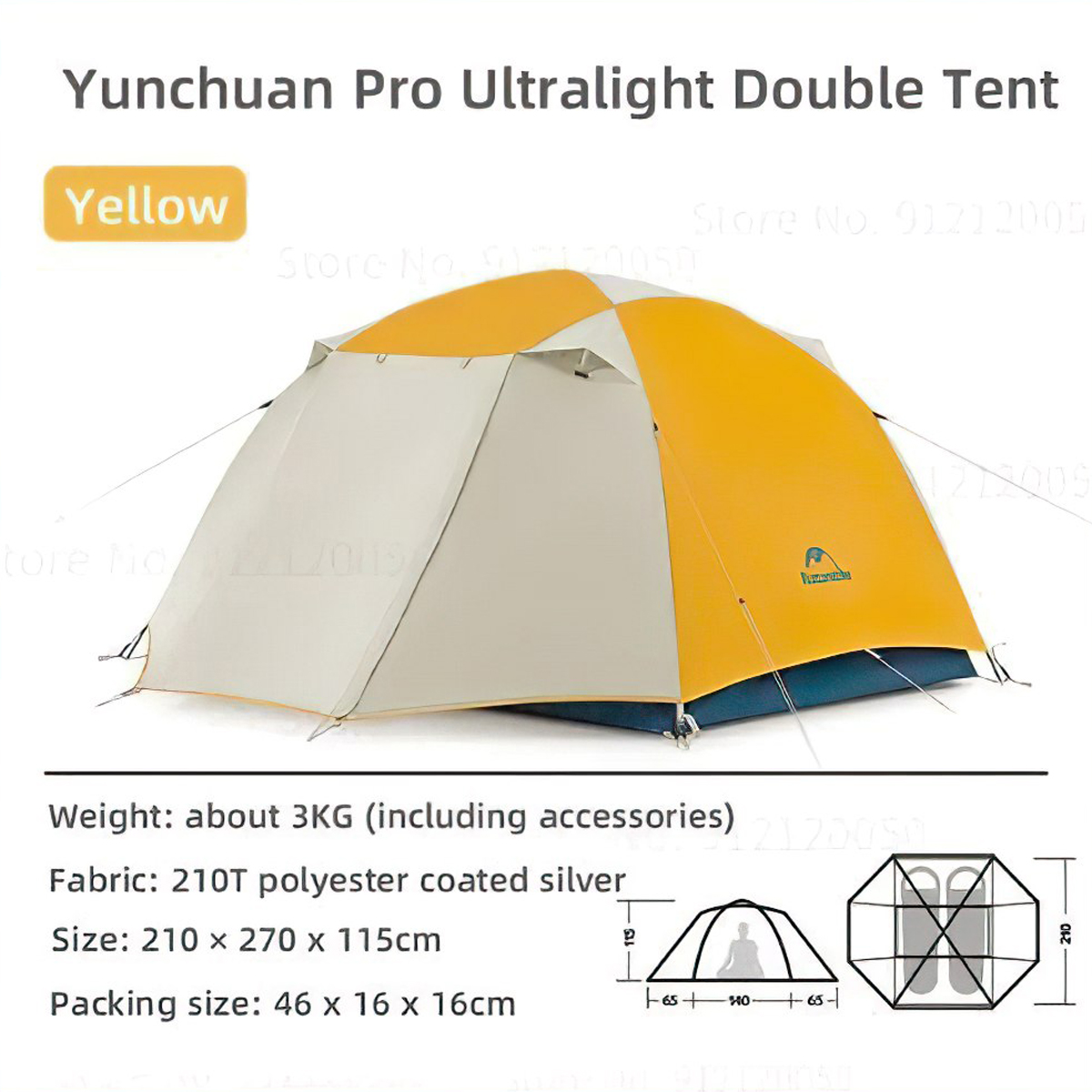 Naturehike CNK2300ZP024 Lều Cắm Trại Siêu Nhẹ