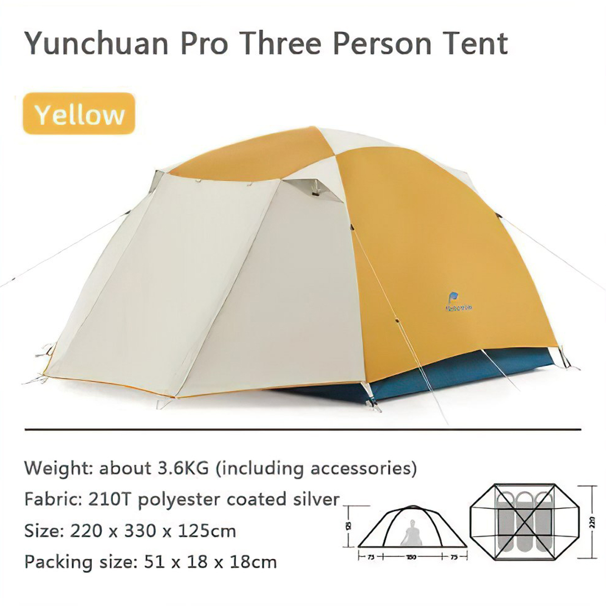 Naturehike CNK2300ZP024 Lều Cắm Trại Siêu Nhẹ