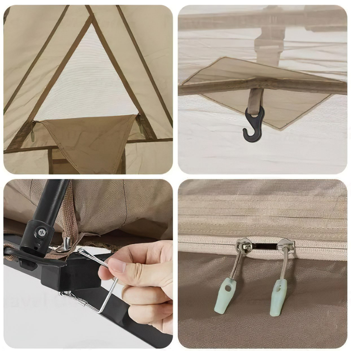 NatureHike Lều Cắm Trại Tự Bung  - Giường Xếp Dàn Đế