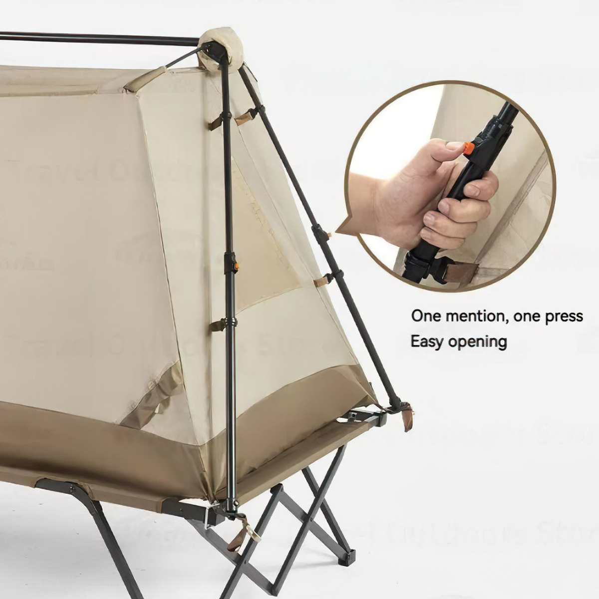 NatureHike Lều Cắm Trại Tự Bung  - Giường Xếp Dàn Đế