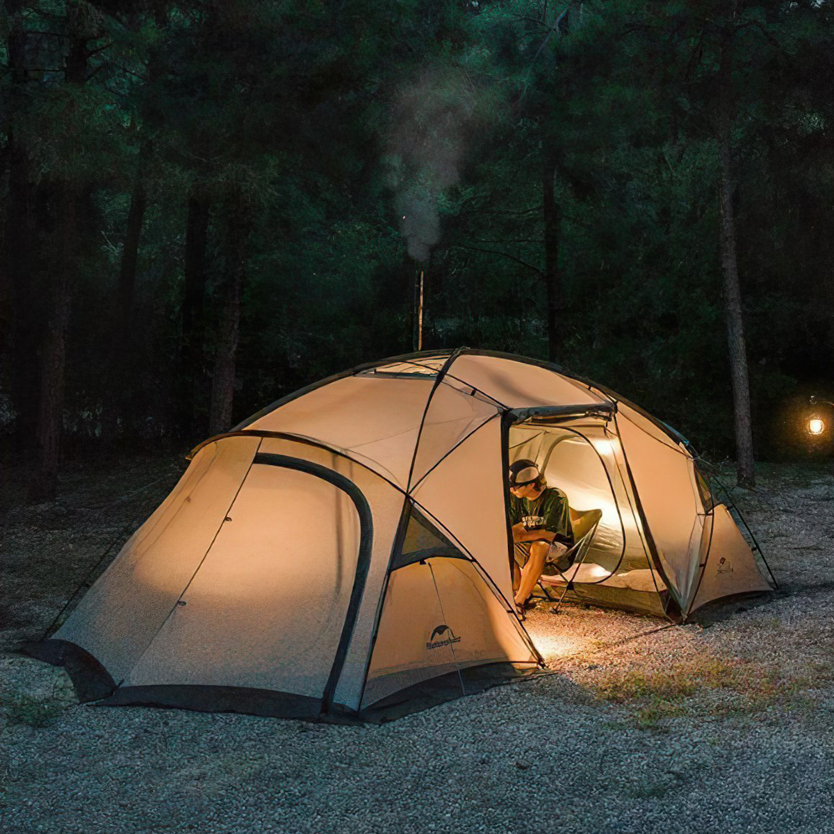 Naturehike CNK2300ZP030 Lều Cắm Trại Đường Hầm 2 Phòng Ngủ 1 Phòng Khách Siêu Nhẹ