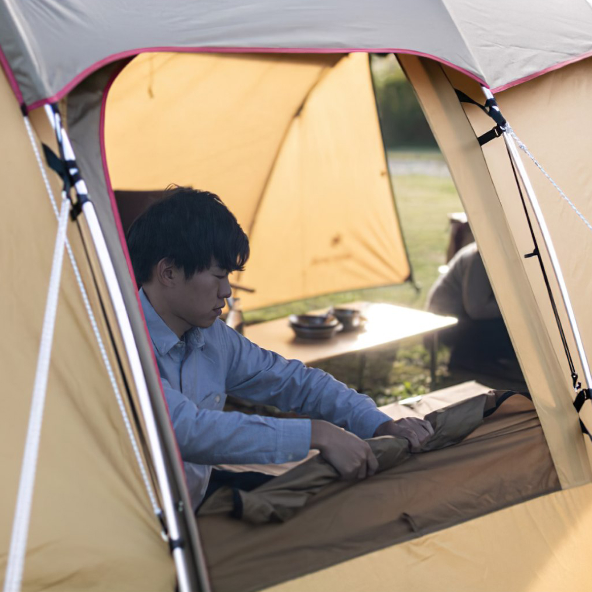 Snowpeak Entry 2 Room Elfield Tp-880R Lều Đường Hầm Cắm Trại Chống Tia Uv, Chống Thấm Nước