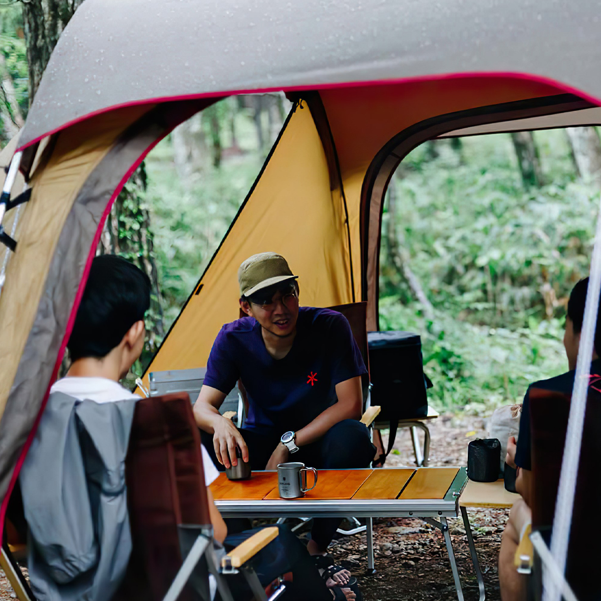 Snowpeak Entry 2 Room Elfield Tp-880R Lều Đường Hầm Cắm Trại Chống Tia Uv, Chống Thấm Nước