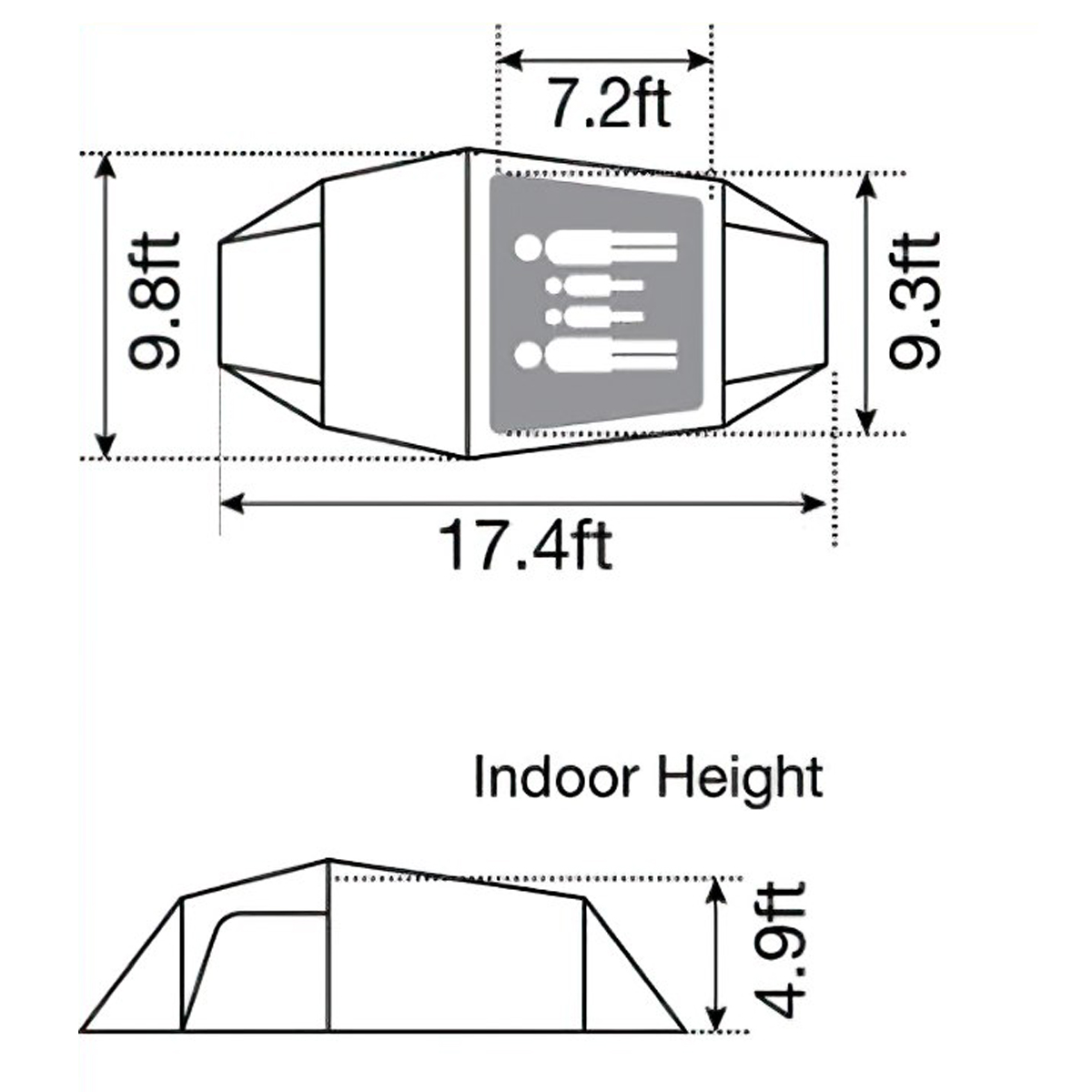 Snowpeak Vault Lều Đường Hầm Cắm Trại