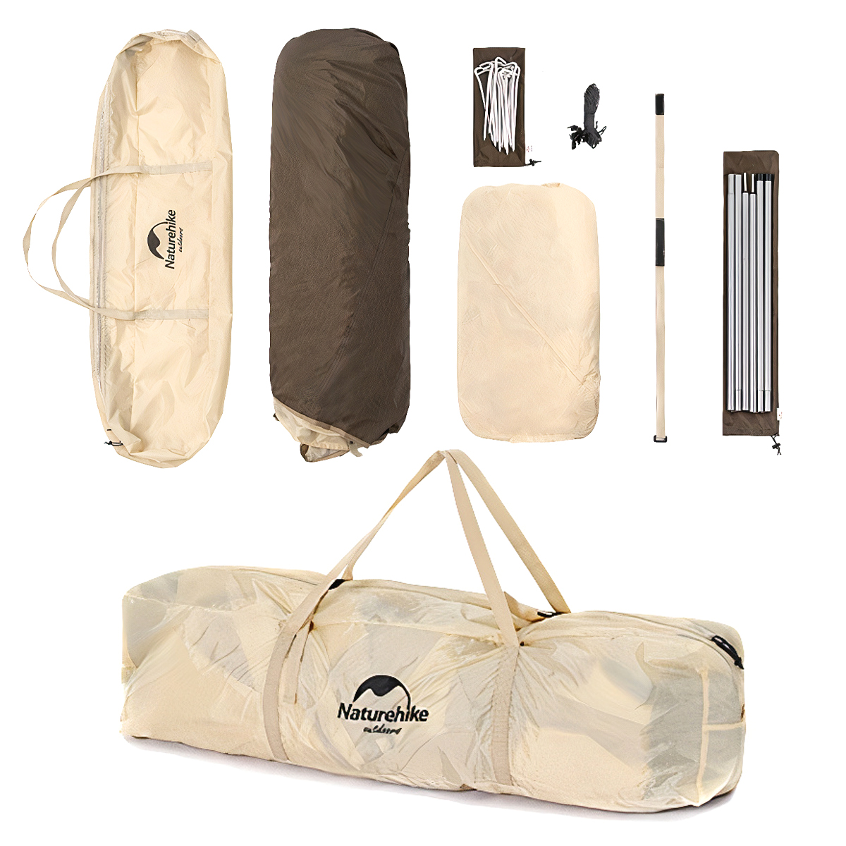 Naturehike Lều Cắm Trại 4 Người Tự Bung UPF 50+ Ango pop up tent for 4 man Automatic