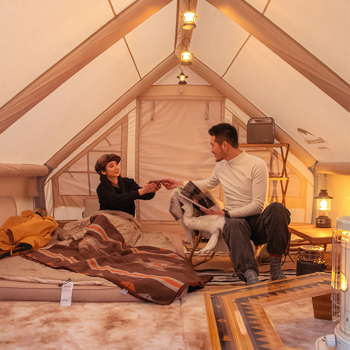 Naturehike Lều Glamping phong cách Mông Cổ bơm hơi