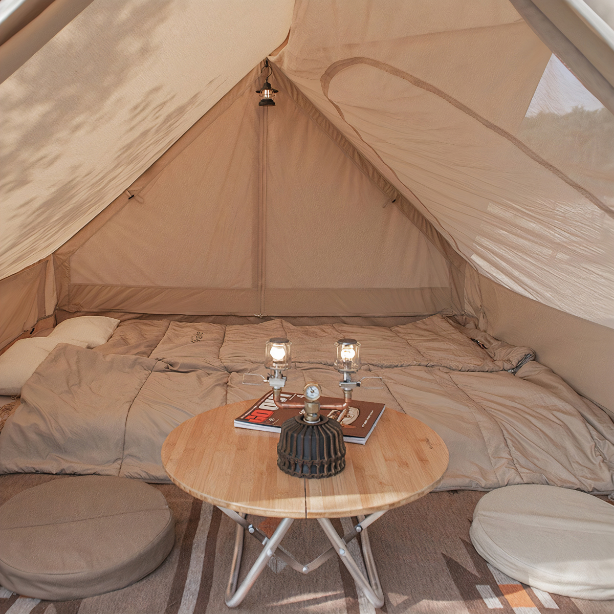 Naturehike Lều cắm Trại Mông Cổ Glamping Có Mái Che