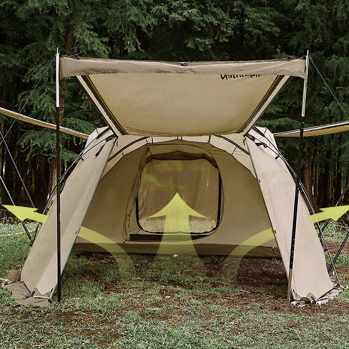 Naturehike Hầm Lều Trung Tâm Cắm Trại Dành Cho 4 Người Glamping