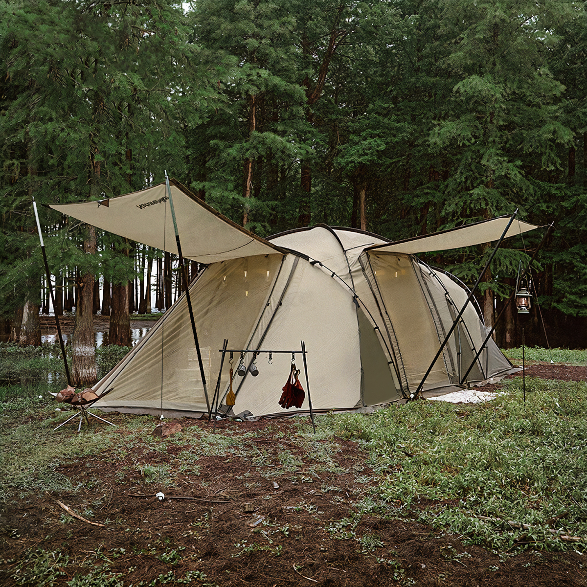 Naturehike Hầm Lều Trung Tâm Cắm Trại Dành Cho 4 Người Glamping