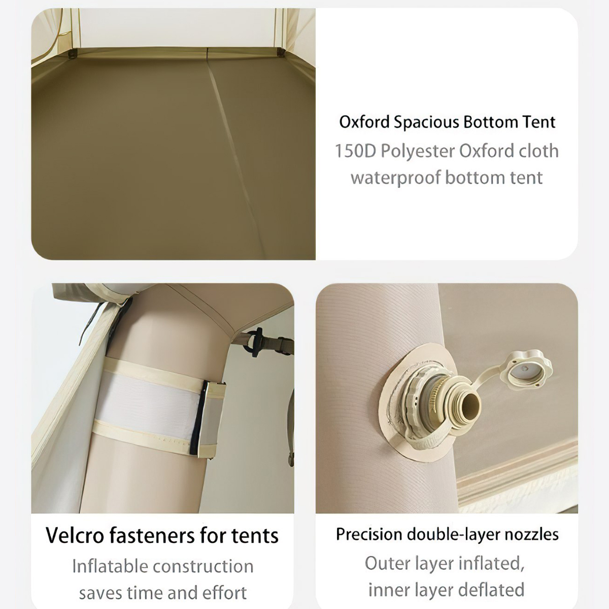 Naturehike Glamping Village 8.5 Lều Khung Bơm Hơi Cắm Trại 3 - 4 người