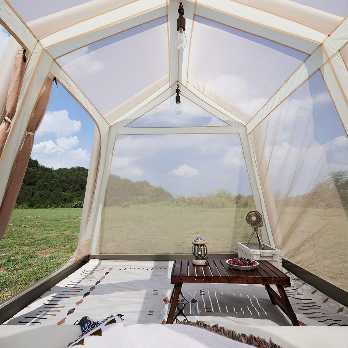 Naturehike Glamping Village 8.5 Lều Khung Bơm Hơi Cắm Trại 3 - 4 người