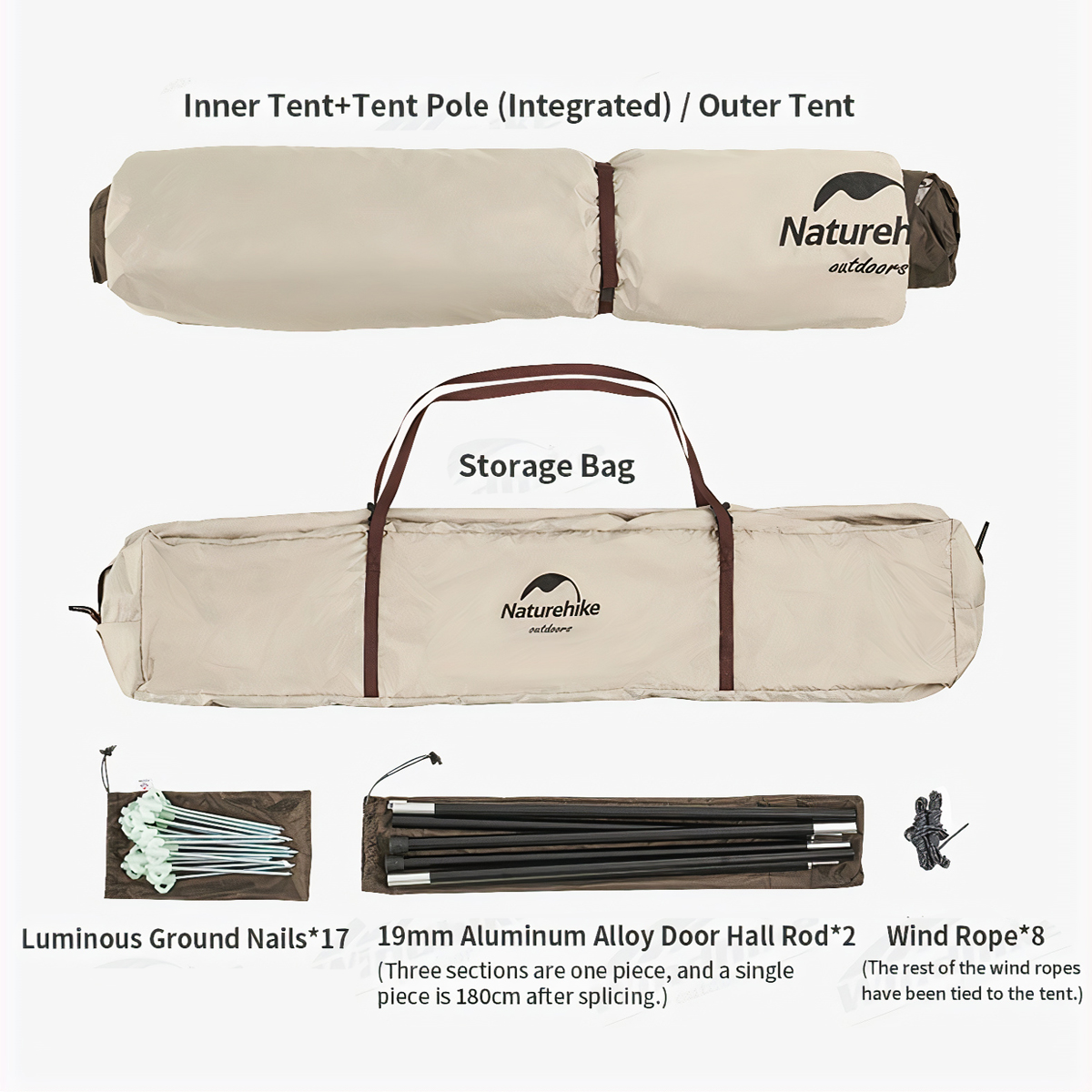 Naturehike Lều Cắm Trại Kim Tự Tháp cho 04 người