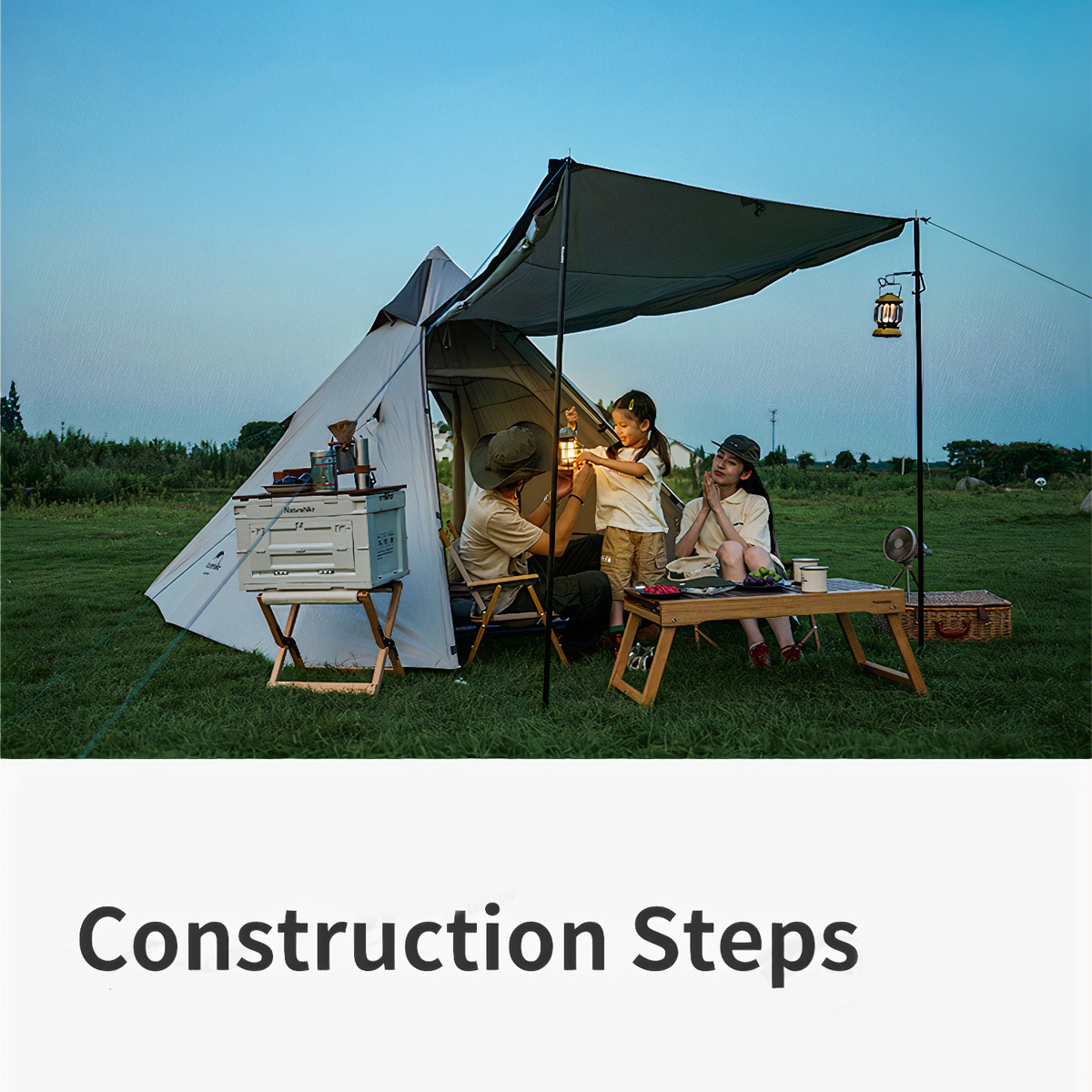 Naturehike Lều Cắm Trại Kim Tự Tháp cho 04 người