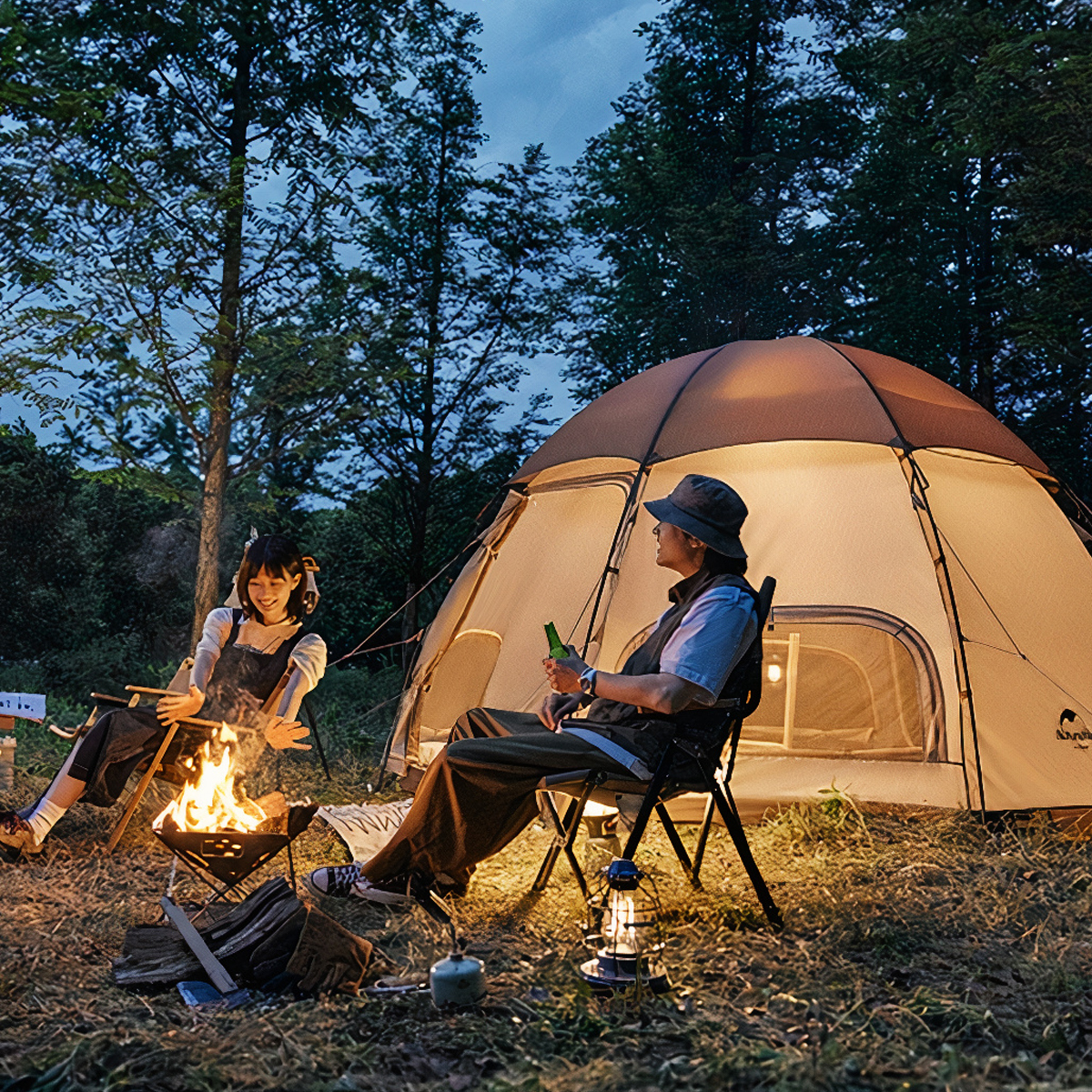 Lều Cắm Trại Mông Cổ Bát Giác Cho 2 người Naturehike