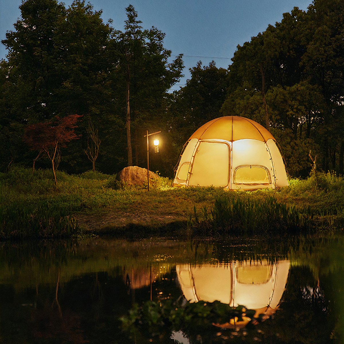 Lều Cắm Trại Mông Cổ Bát Giác Cho 2 người Naturehike