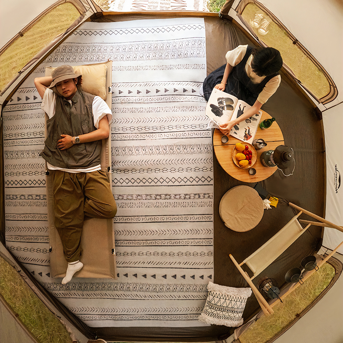 Lều Cắm Trại Mông Cổ Bát Giác Cho 2 người Naturehike