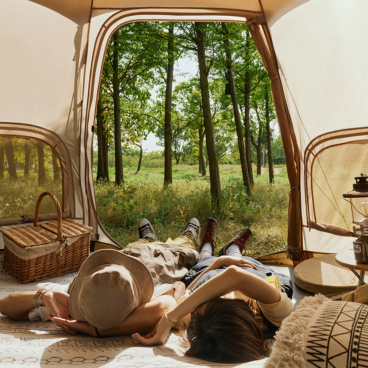 Lều Cắm Trại Mông Cổ Bát Giác Cho 2 người Naturehike