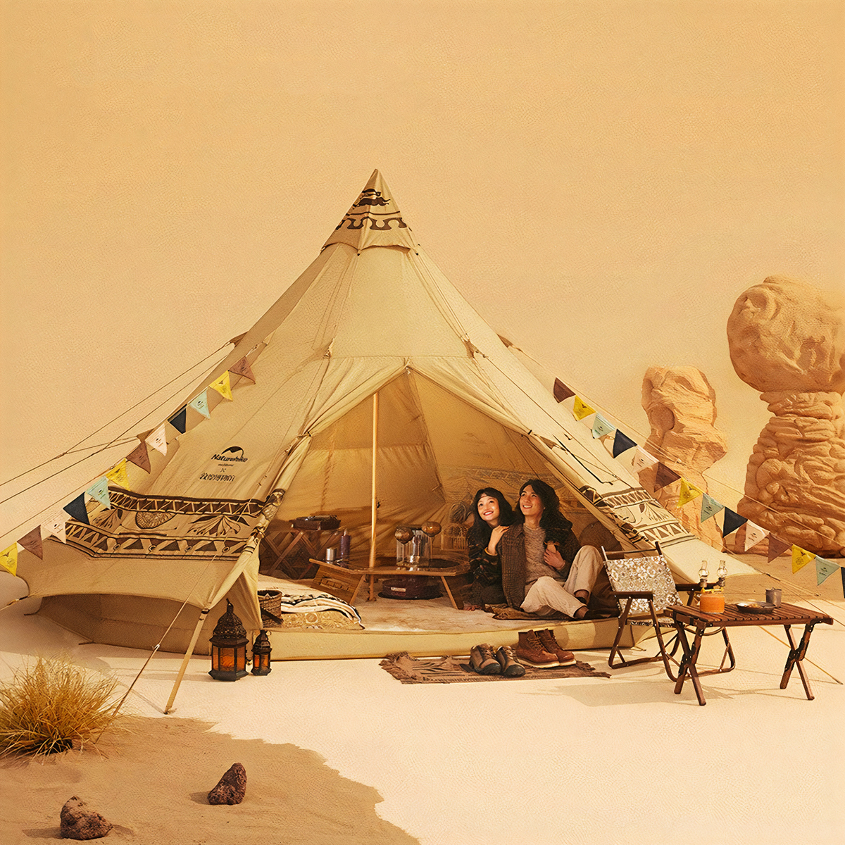 Naturehike Lều Cắm Trại Mông Cổ Glamping – Bộ Sưu Tập Con Đường Tơ Lụa