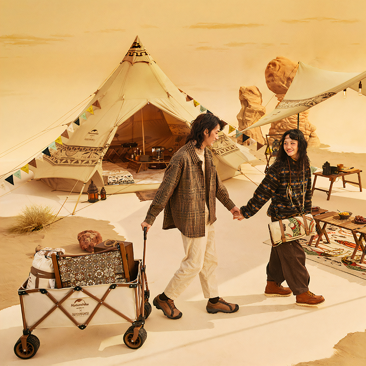 Naturehike Lều Cắm Trại Mông Cổ Glamping – Bộ Sưu Tập Con Đường Tơ Lụa