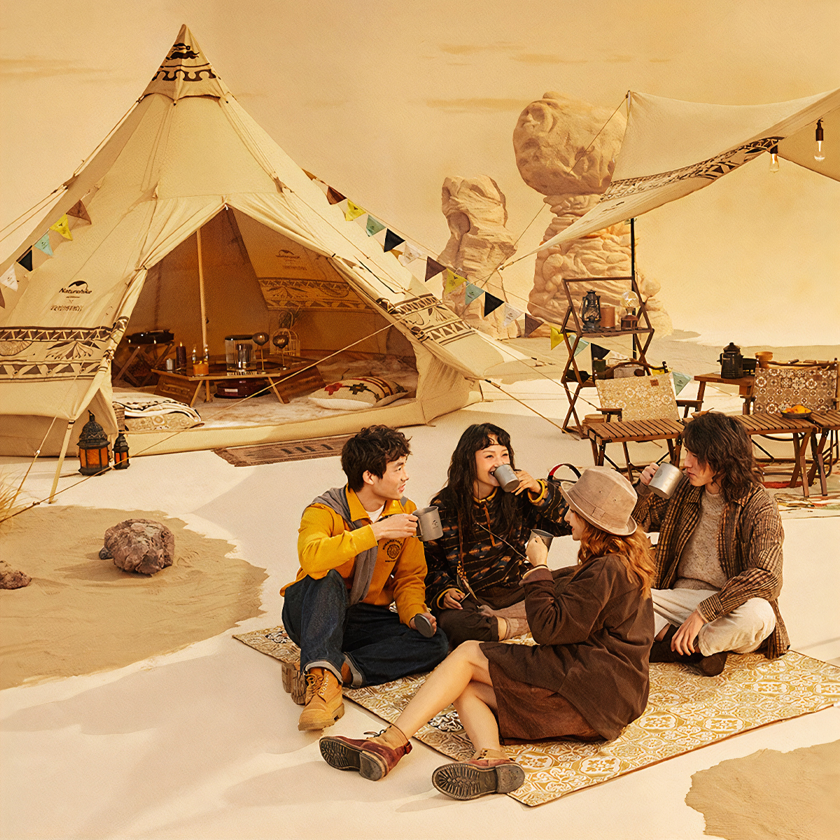 Naturehike Lều Cắm Trại Mông Cổ Glamping – Bộ Sưu Tập Con Đường Tơ Lụa